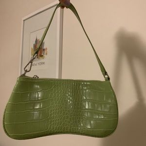 JW Pei light green baguette handbag